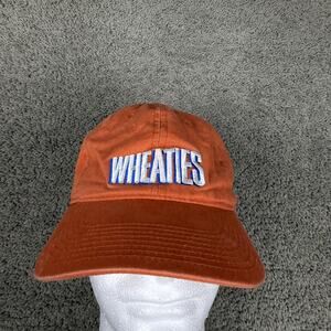 Wheaties Hat Cap Strap Back Mens One Size Orange Advertising Embroidered Logo
